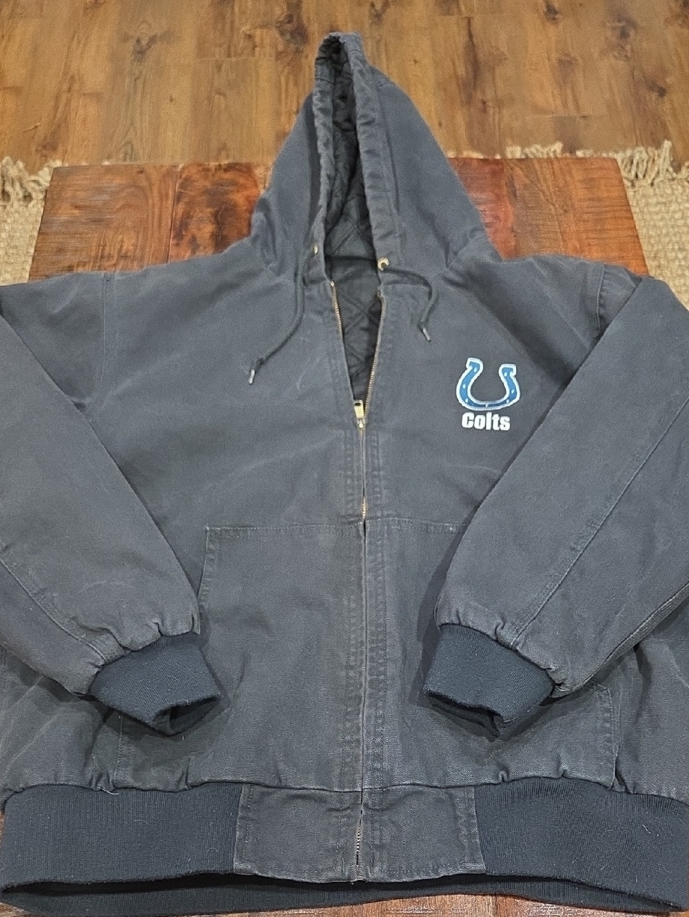 Retro Style Indianapolis Colts Barn Or Chore Jacket